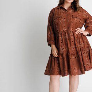 Anthropologie Josie Eyelet Tunic Dress